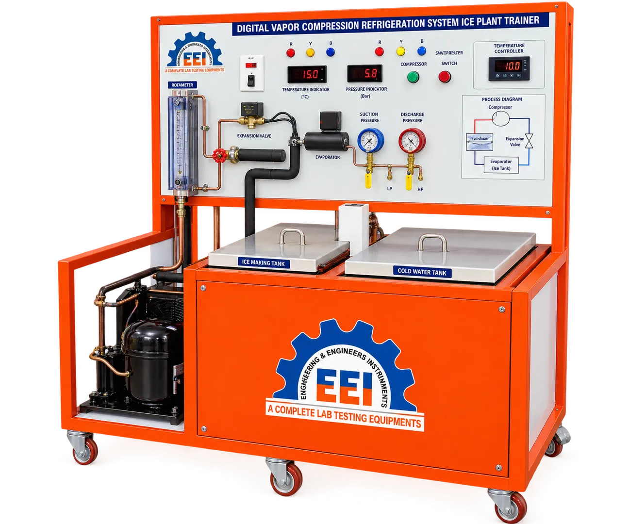 Computerized Vapor compression refrigeration system ice plant Trainer image 1