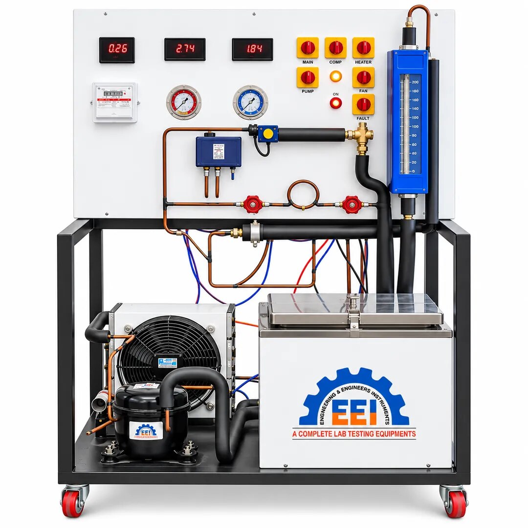 DIGITAL VAPOR COMPRESSION REFRIGERATION SYSTEM ICE PLANT TRAINER image 1