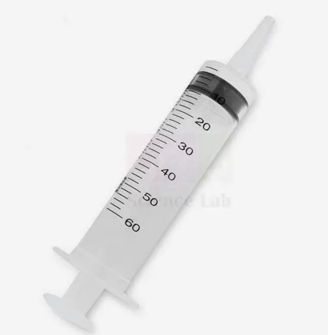 Science Lab Syringe, Feeding, 50ml, Catheter Tip, Sterile image 1