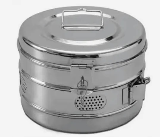 Stainless Steel Surgical Dressing Drum image 1