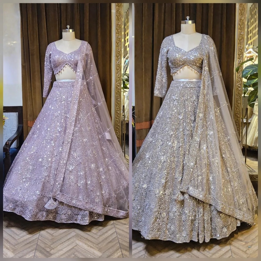 Glamorous, elegant and highly festive—ideal for bridal wear, receptions, engagements, sangeet and grand wedding celebrations. image 1