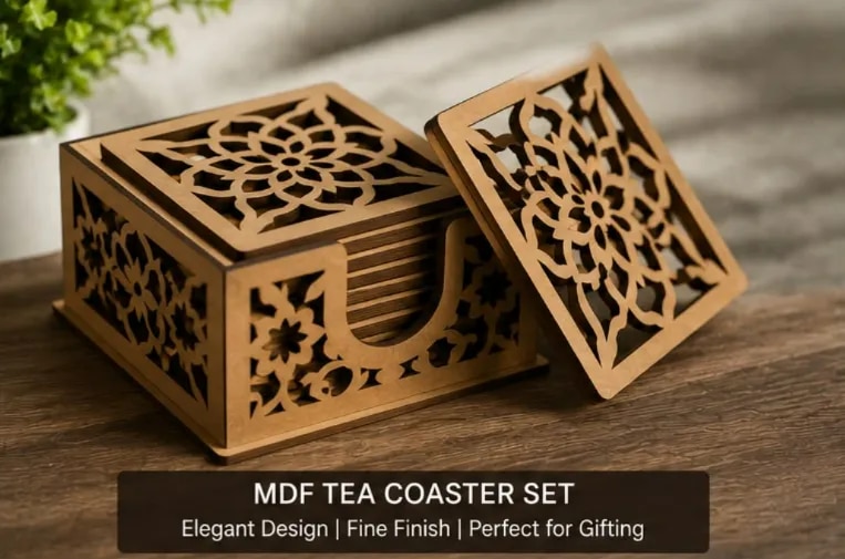 MDF Tea Coaster Set image 1