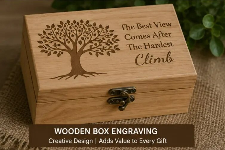 Wooden Box Engraving image 1