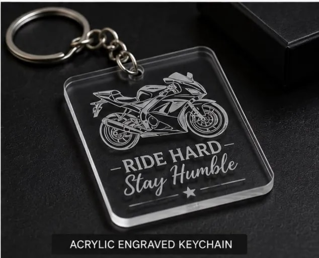 Acrylic Engraved Keychain image 1