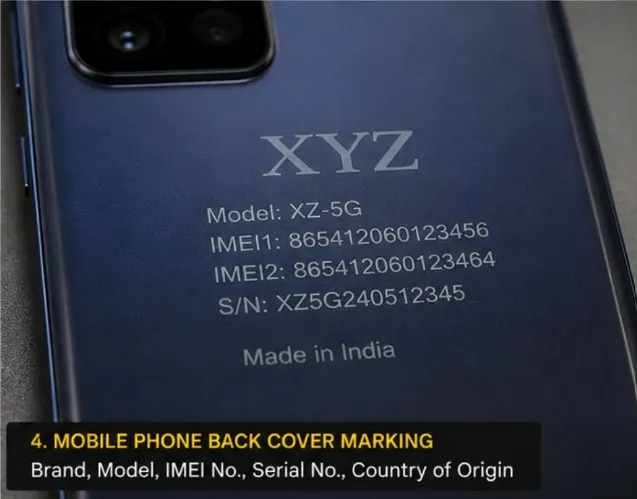 Mobile Phone Back Cover Laser Marking image 1