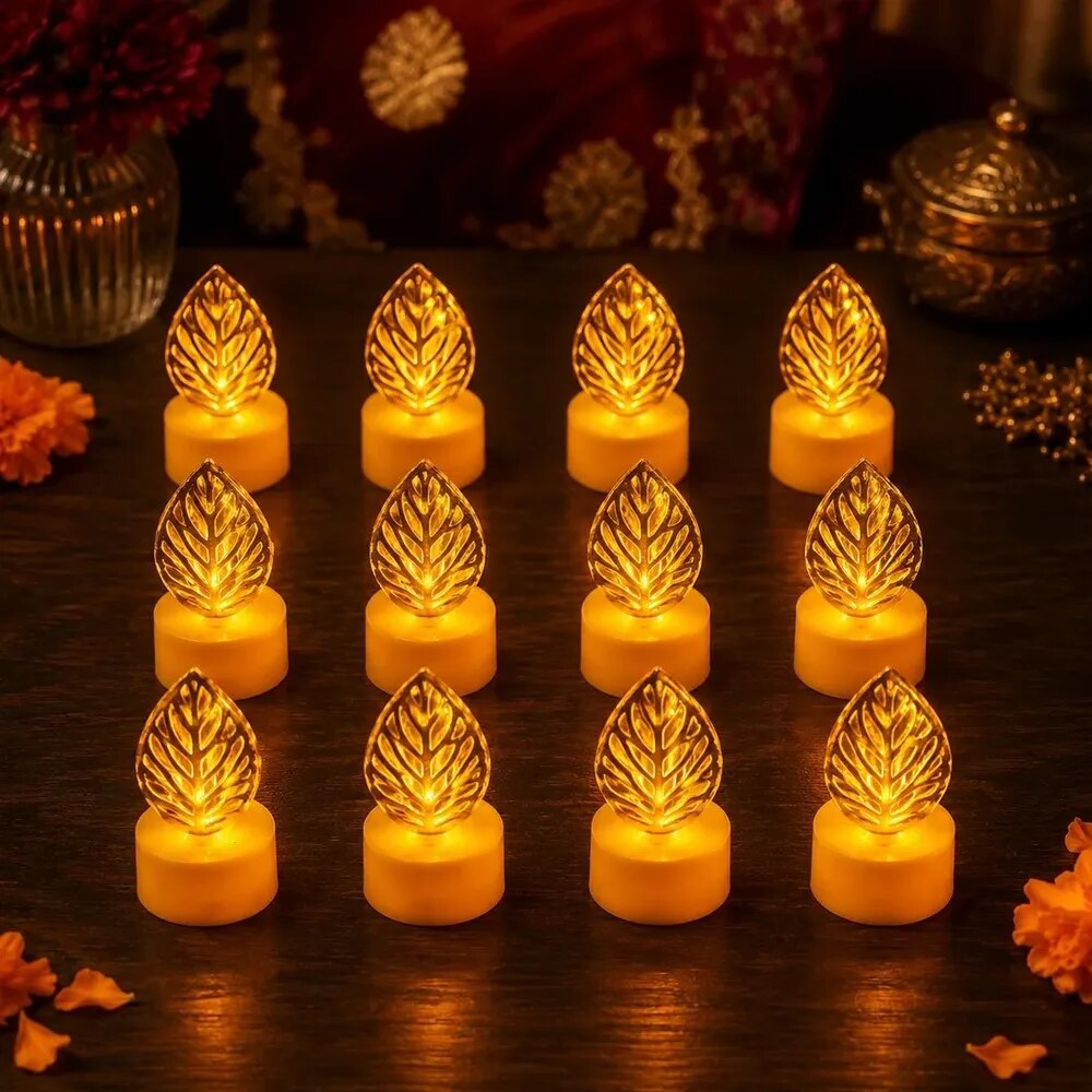 Star Shaped Flameless LED Candles – Safe & Elegant Décor Set (14563) image 1