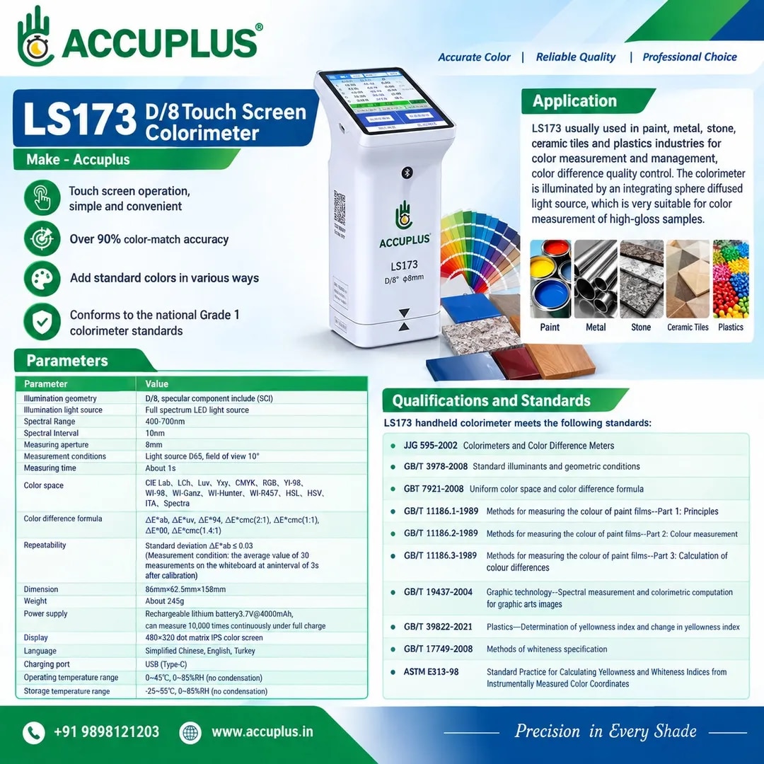 Touch Screen Colorimeter LS173 image 1
