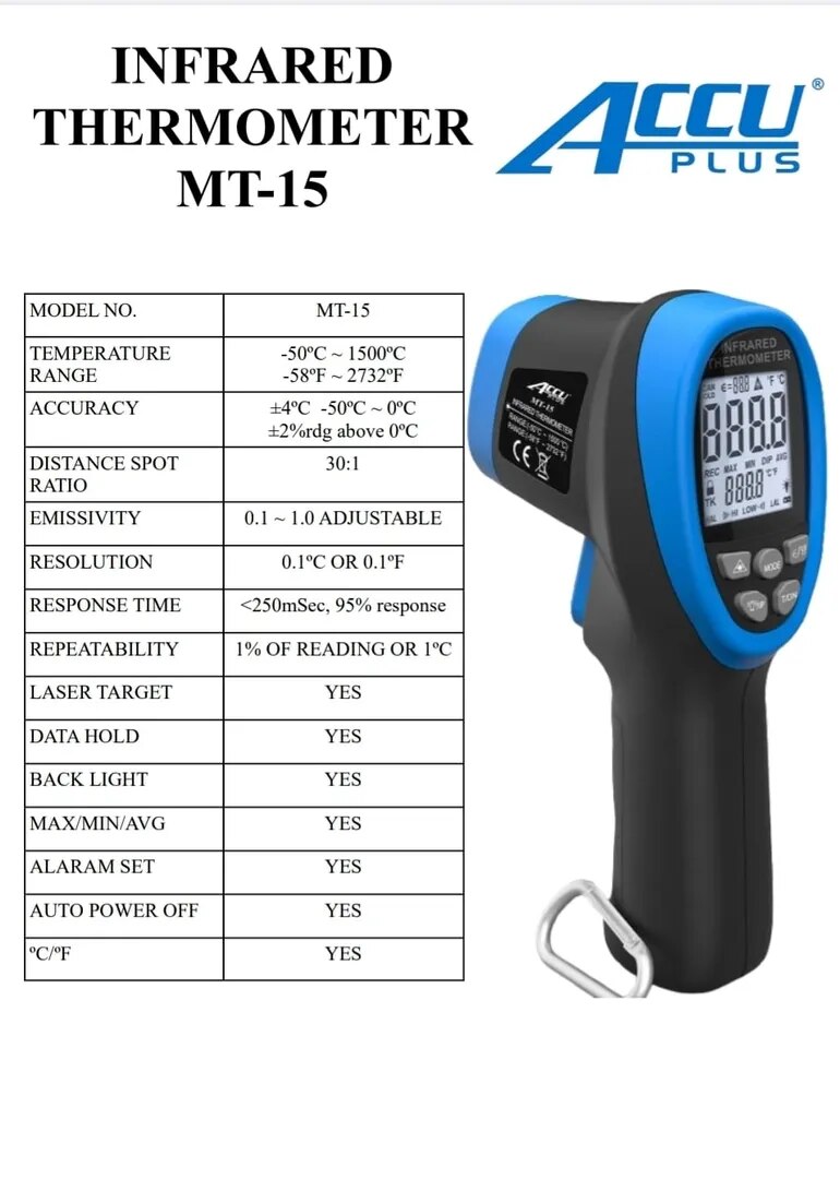 Infrared Thermometer MT15 image 1