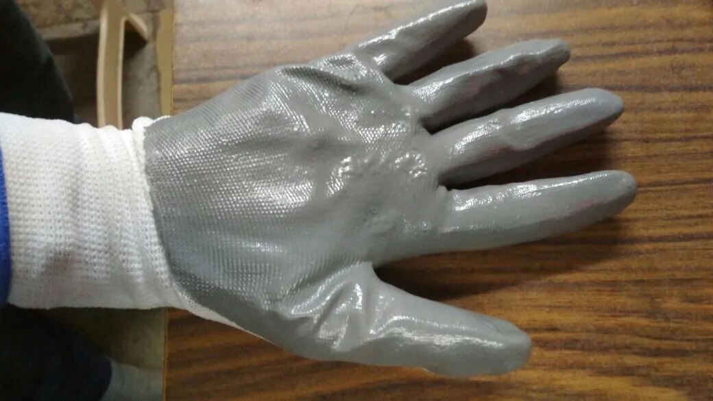 nitrile Coated hand gloves image 1