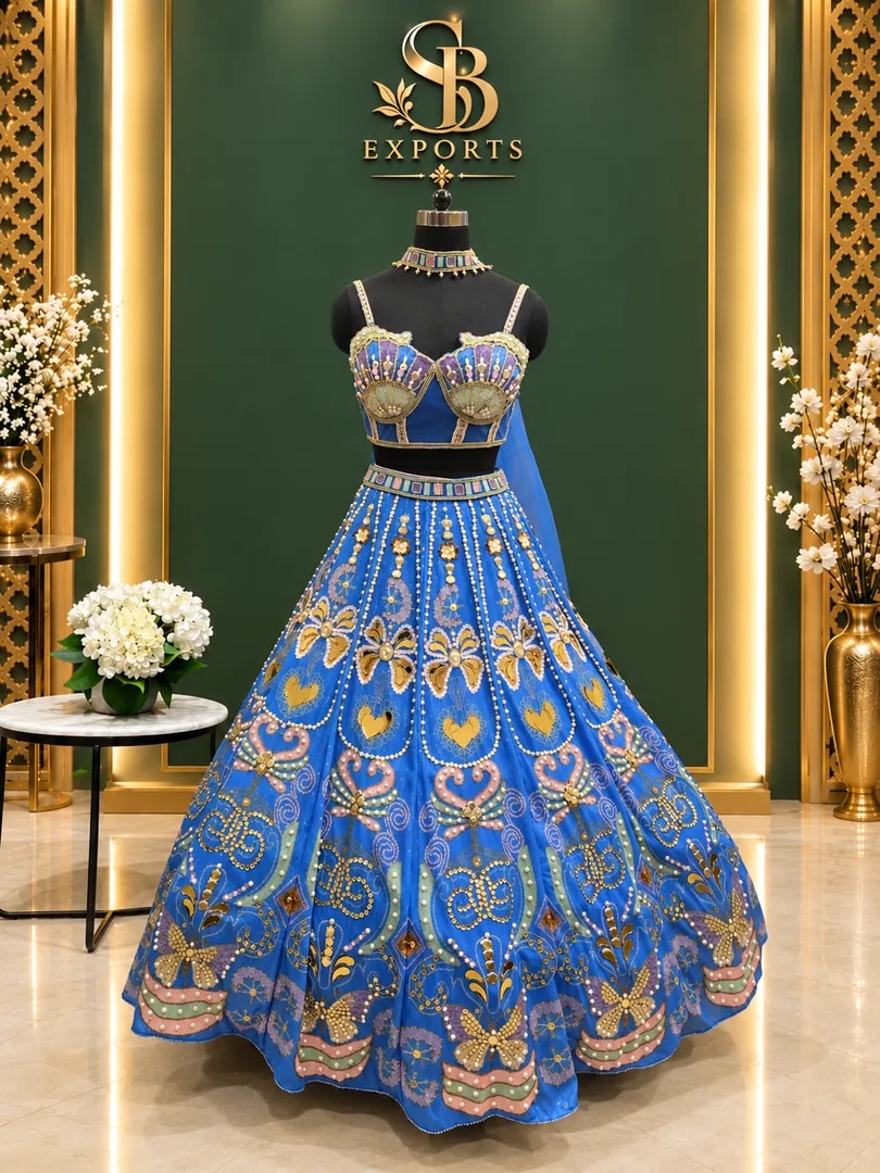 PDP Inspired Royal blue elegance, crafted to sparkle at every celebration. ✨💙 image 1