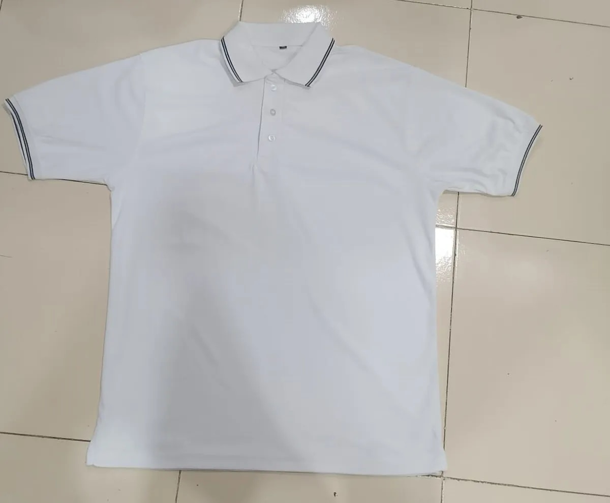 WHITE POLO T-SHIRT image 1