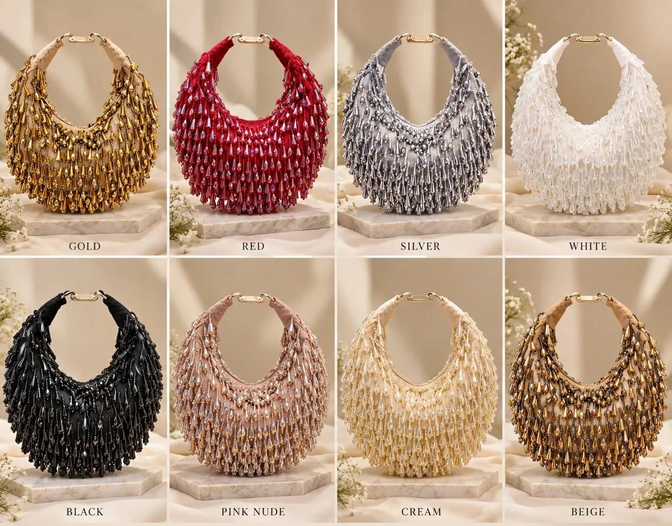Crystal Fringe Statement Handbag image 1