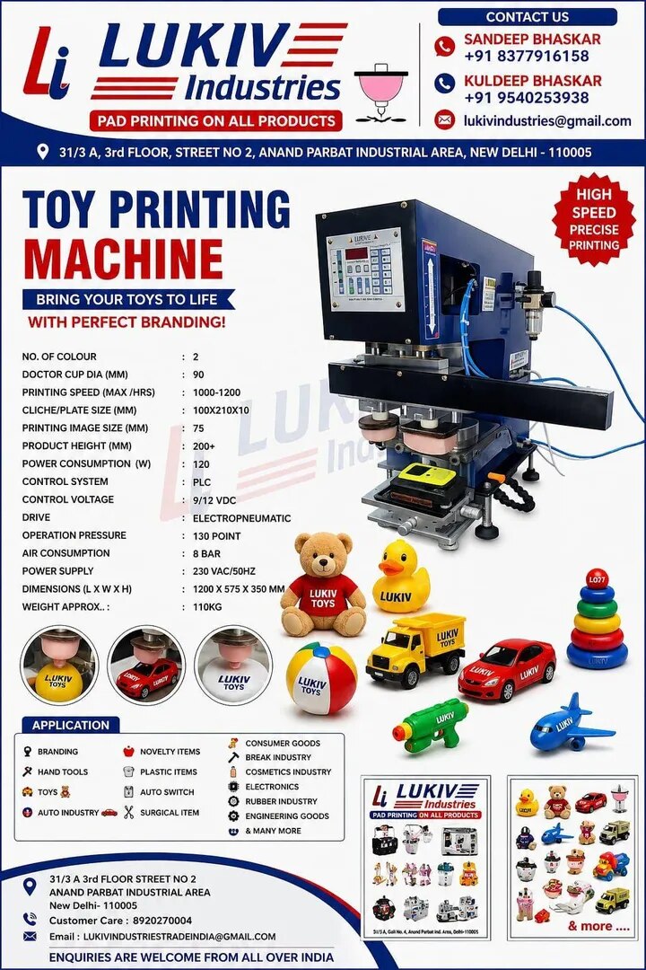 Double Colour Toy Pad Printing Machine image 1