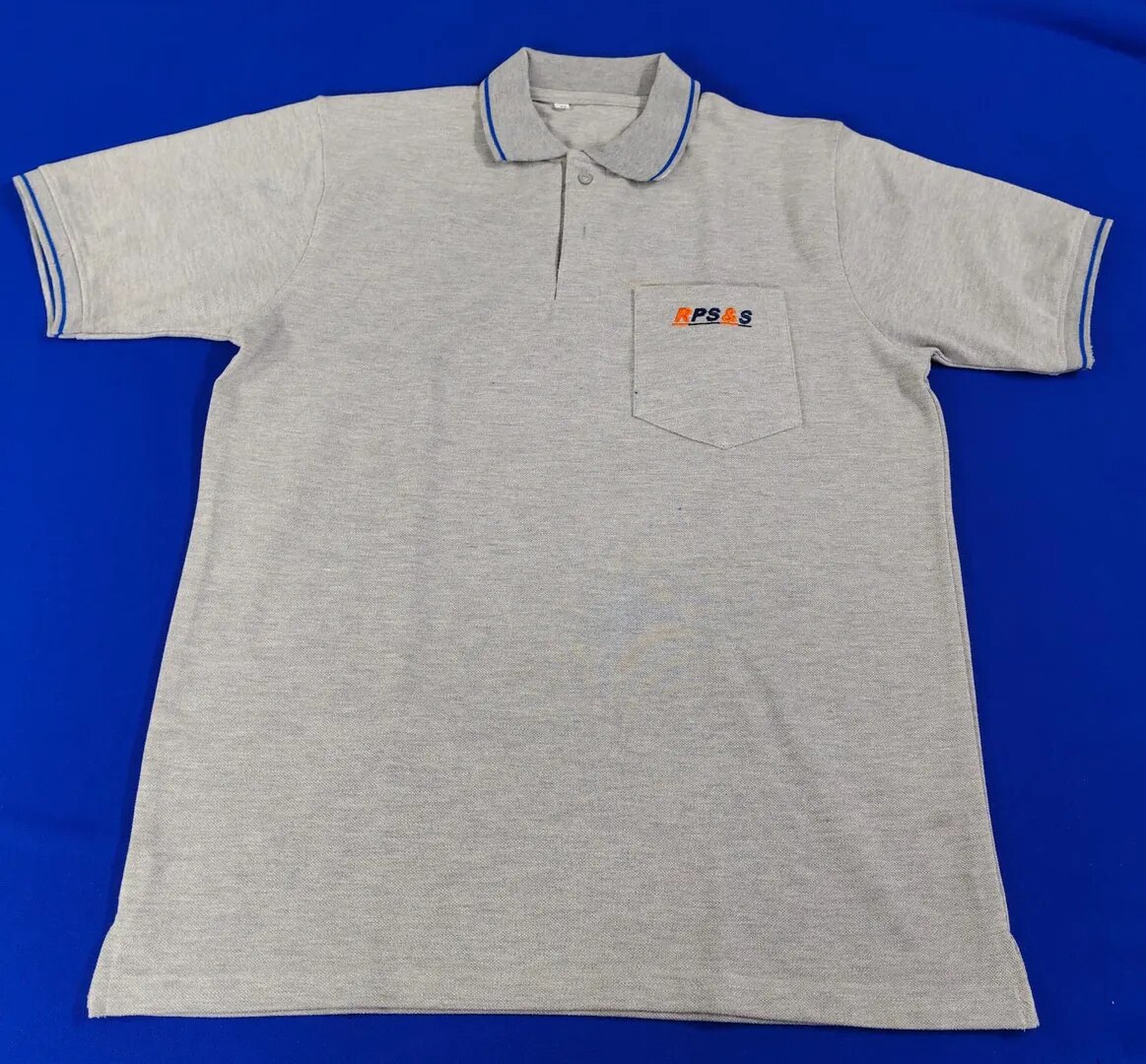 POLO T-SHIRT MILANGE GREY image 1
