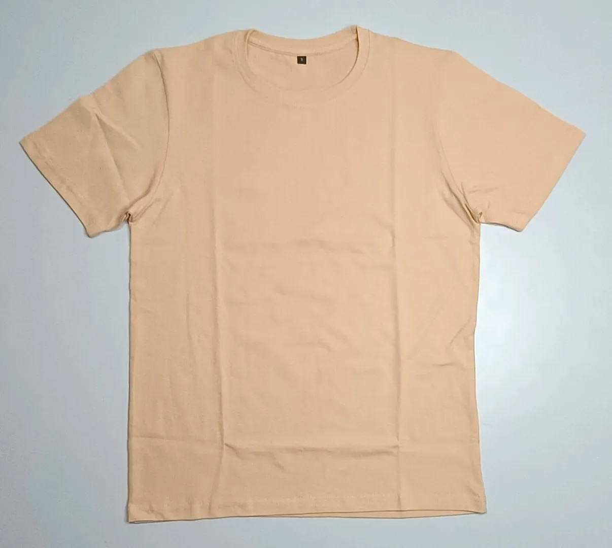 Round Neck Peach Colour T-Shirt image 1