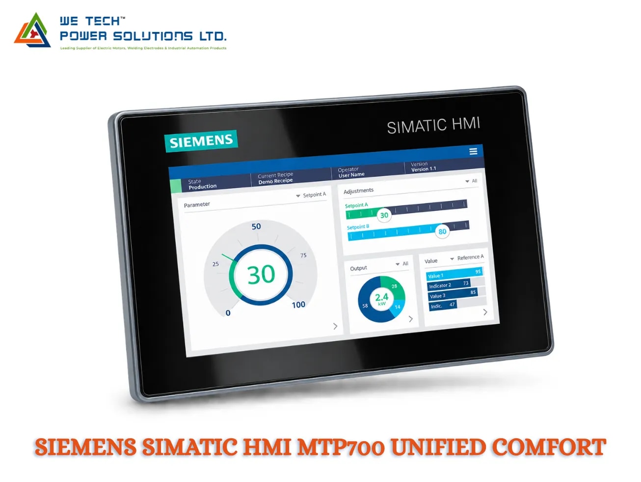 SIEMENS SIMATIC HMI MTP700 UNIFIED COMFORT image 1