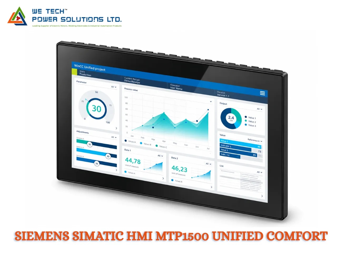 SIEMENS SIMATIC HMI MTP1500 UNIFIED COMFORT image 1