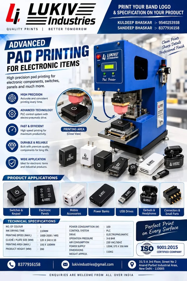 Pad Printing Machine for Electronics Items in Connaught Place image 1