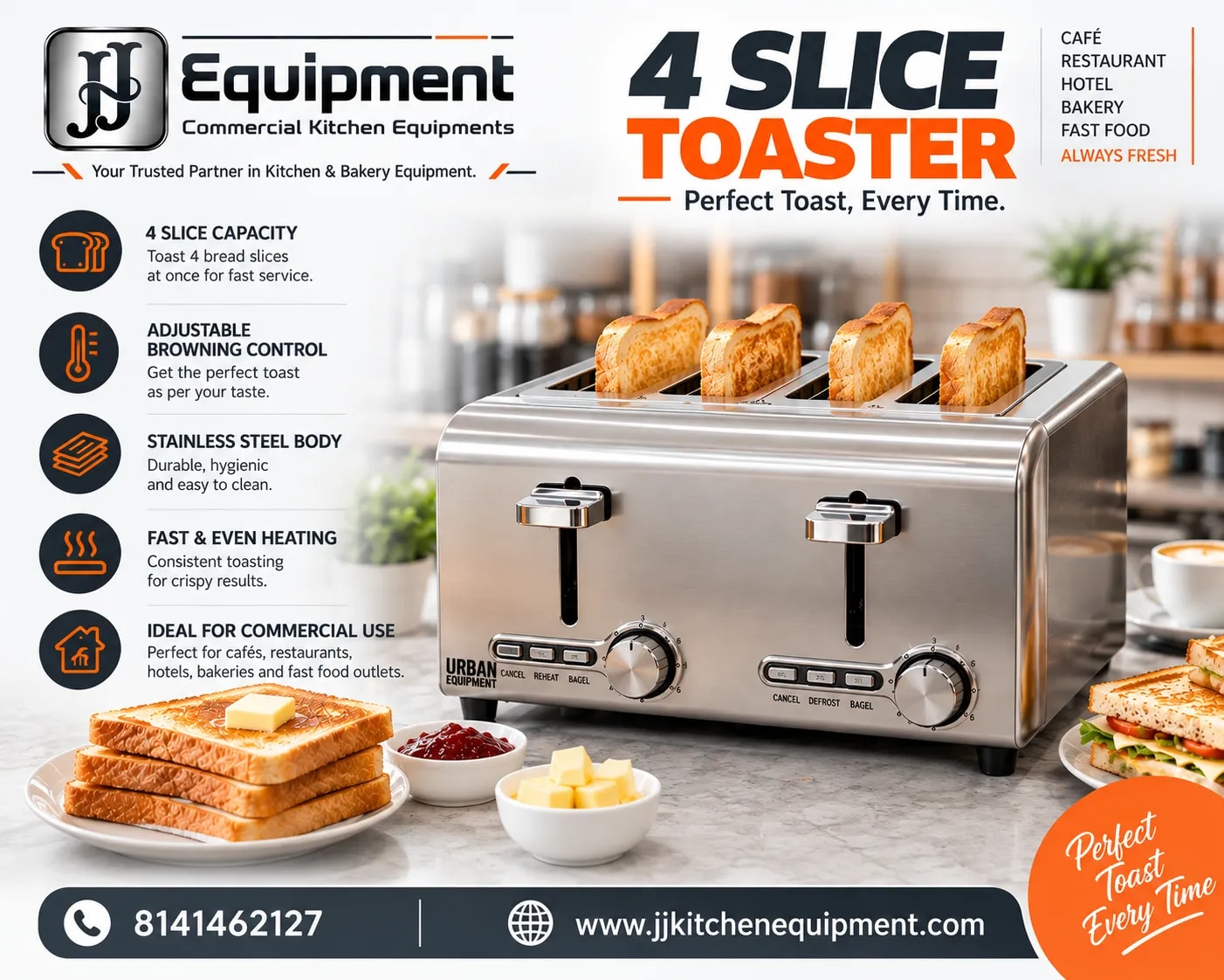 4 Slice Toaster image 1