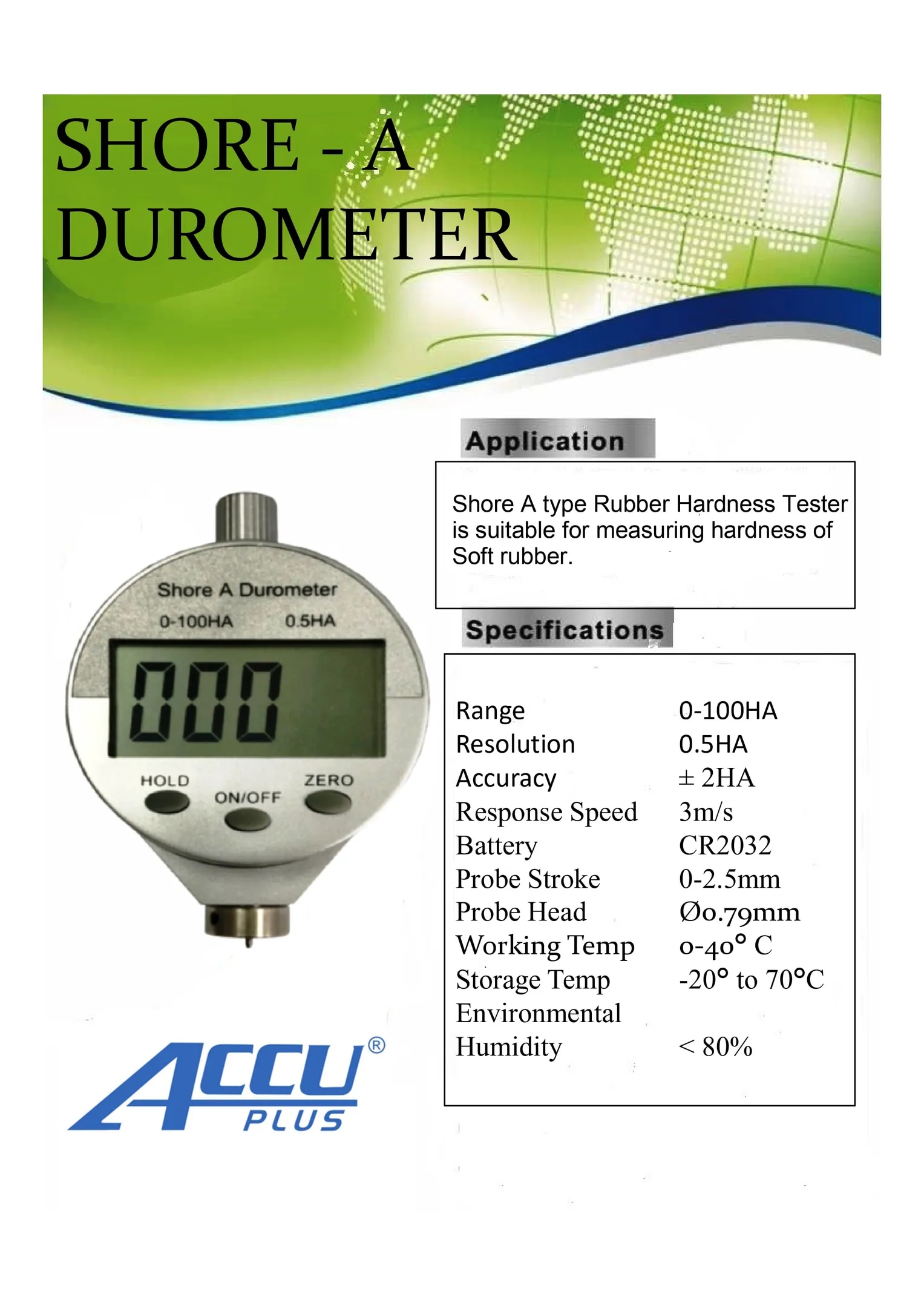 Digital Rubber Hardness Tester Shore A image 1