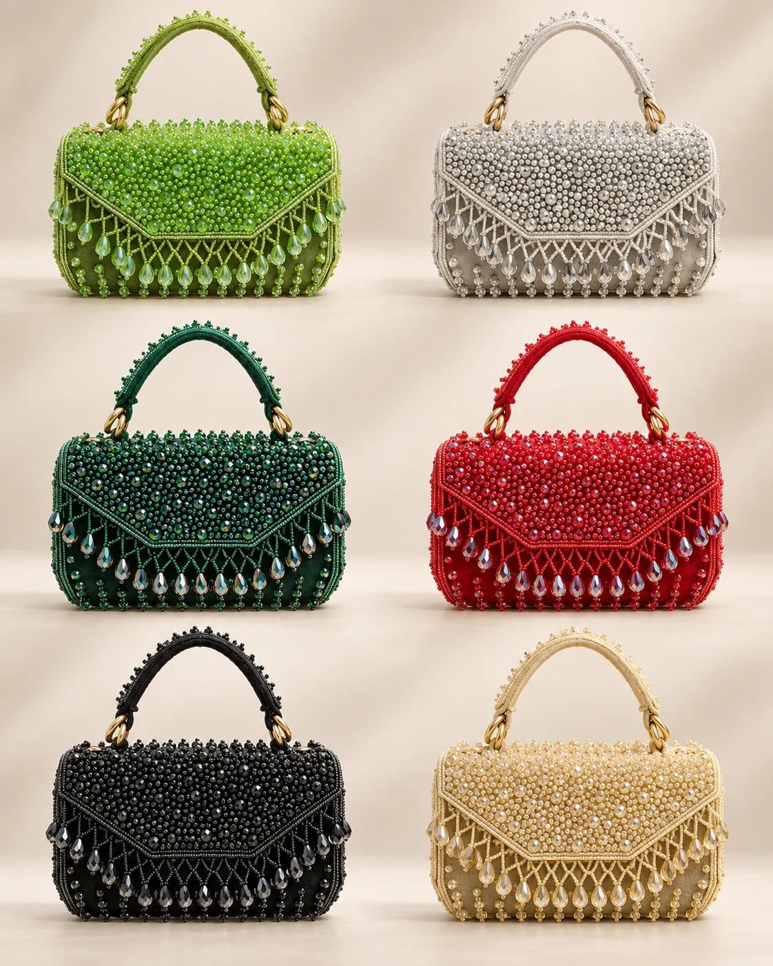 Fringe Mini Top-Handle Handbags image 1