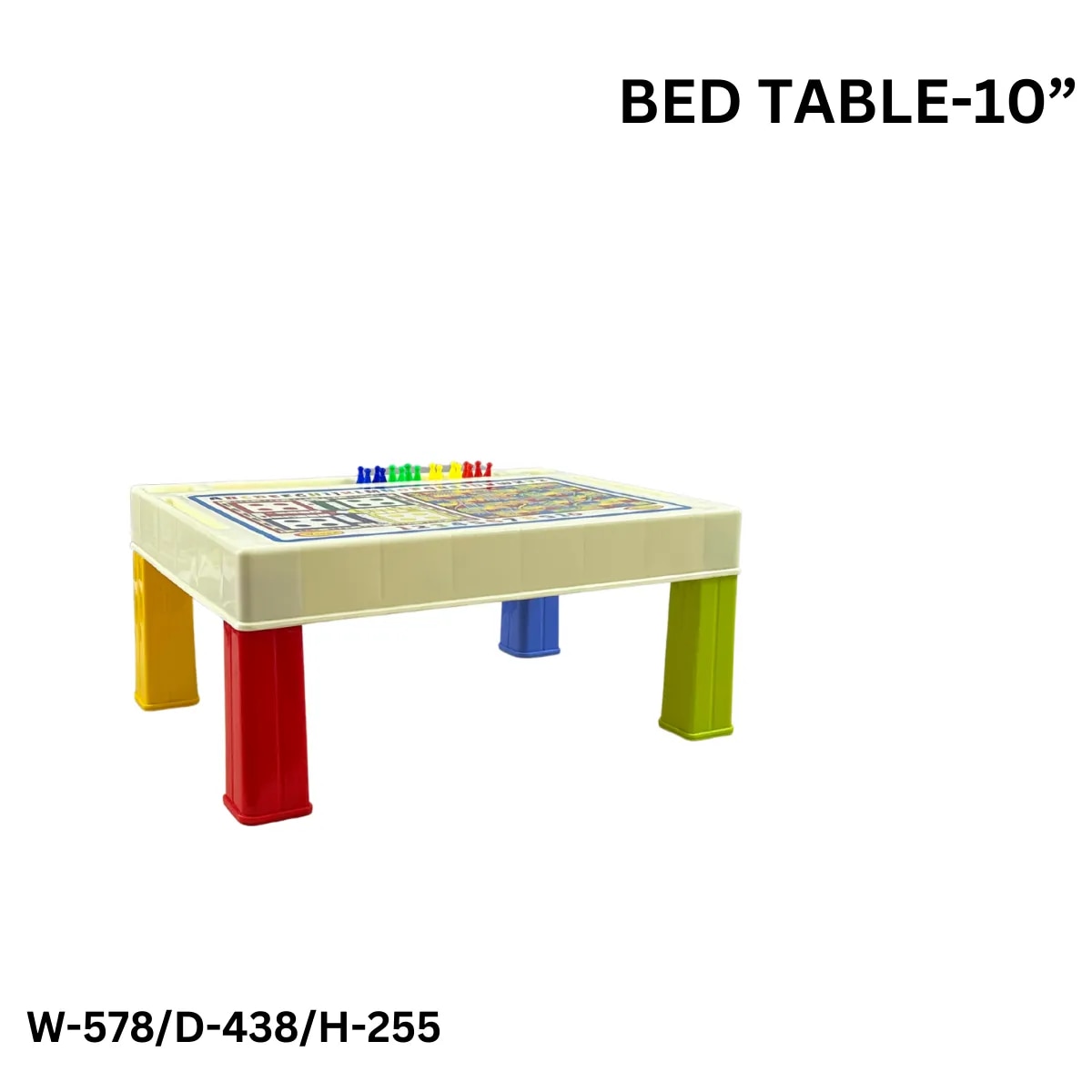 WERSA Kids Plastic Bed Table 10 Inch | Multipurpose Activity & Study Table image 1