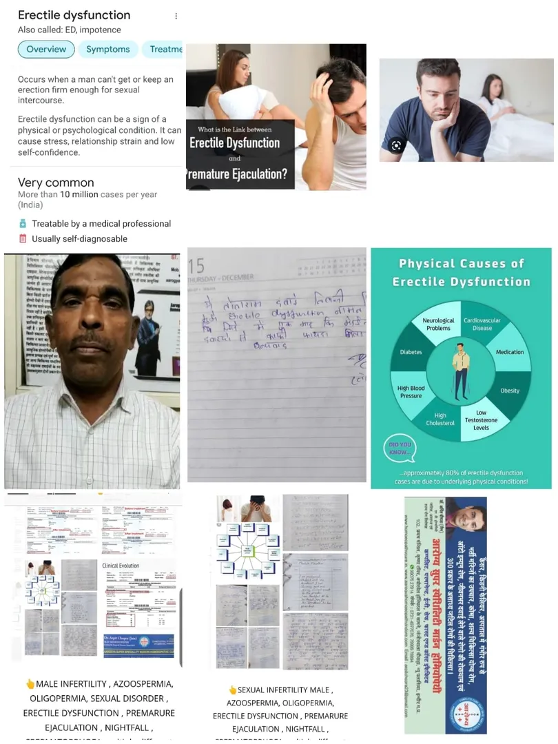 Erectile Dysfunction (नपुसंकता) शीघ्रपतन का इलाज image 1