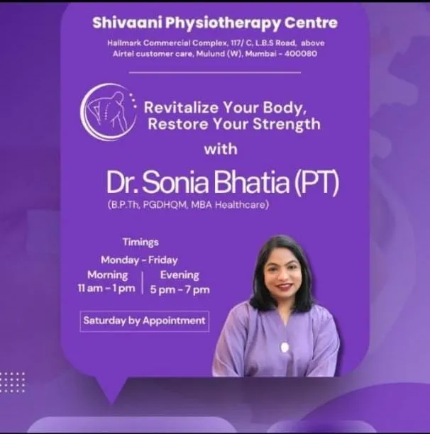 Physiotherapist - Dr Sonia Bhatia image 2