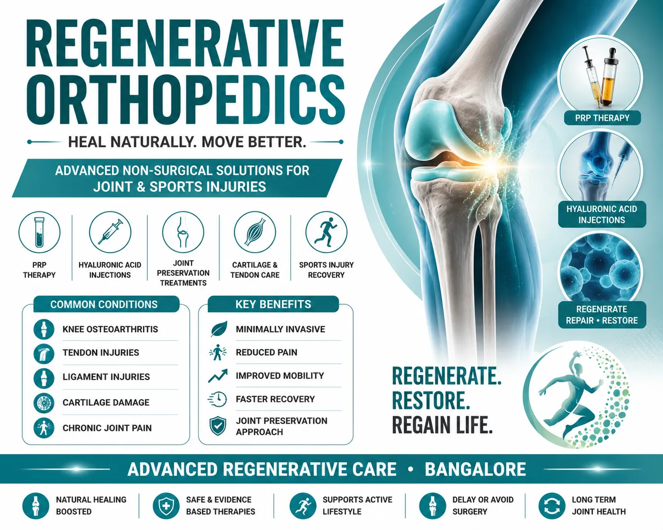 Regenerative Orthopedics in Bangalore | PRP Therapy & Joint Preservation image 1