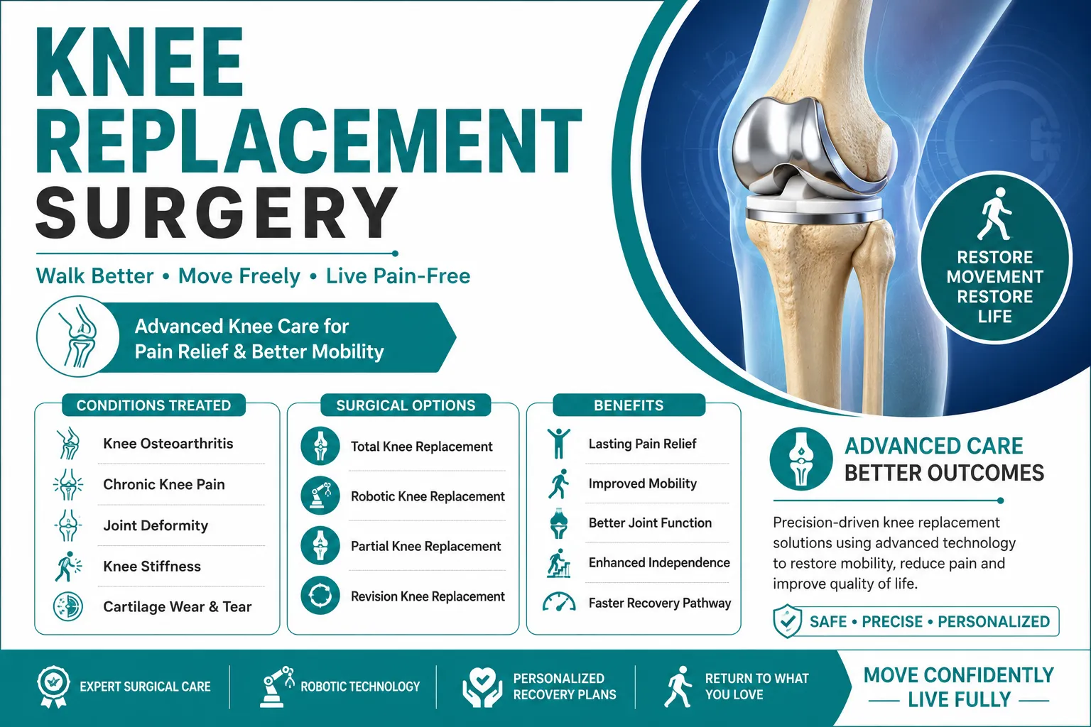 # Knee Replacement Surgery in Bangalore | Advanced Knee Arthritis Treatment image 1