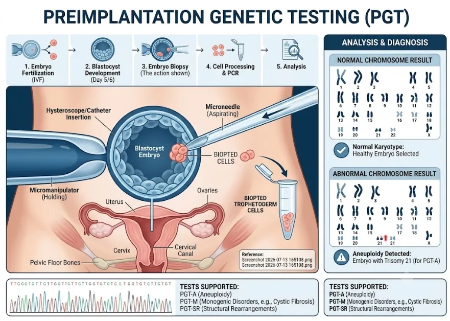 Preimplantation Genetic Testing (PGT) image 1