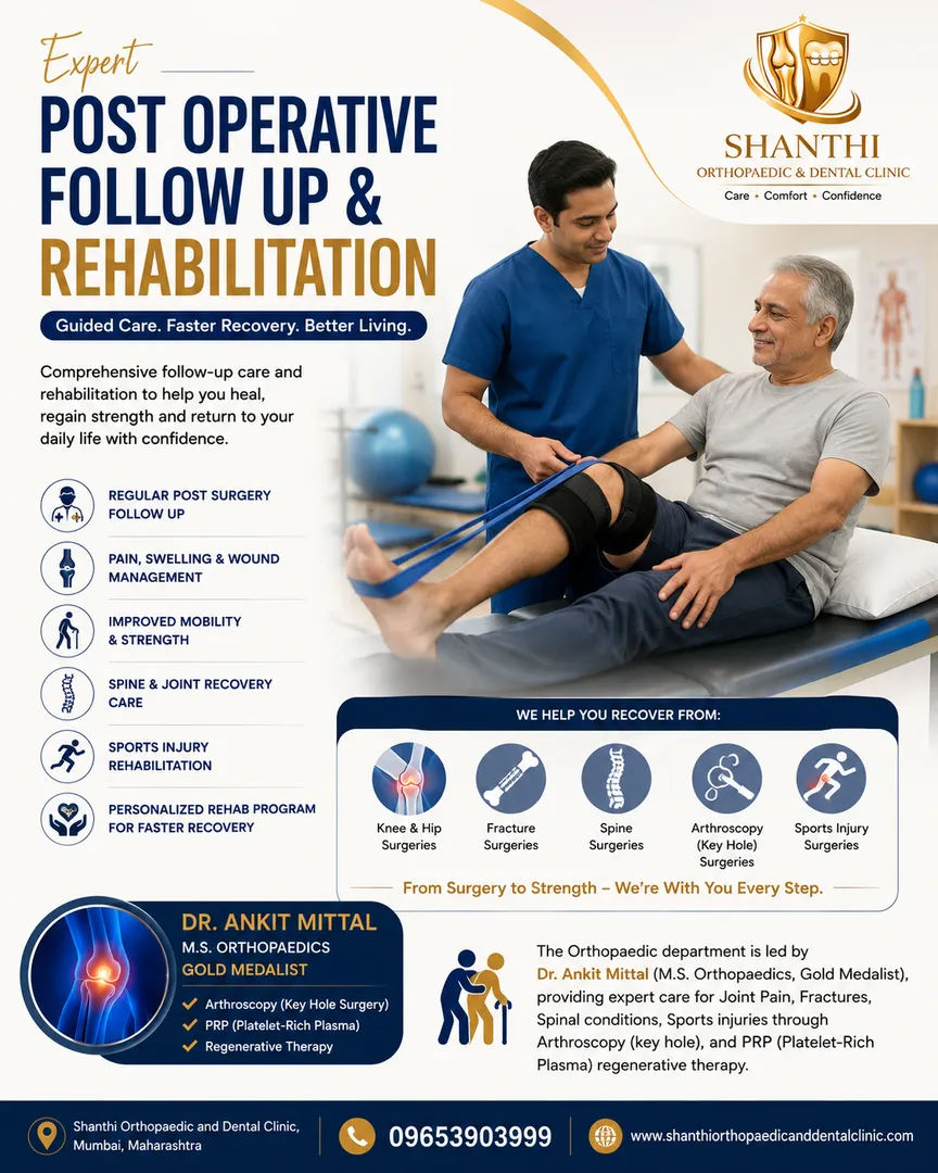 Post operative Follow up & Rehabilitation image 1