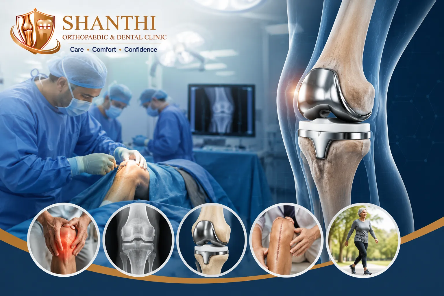 Knee replacement surgery image 1