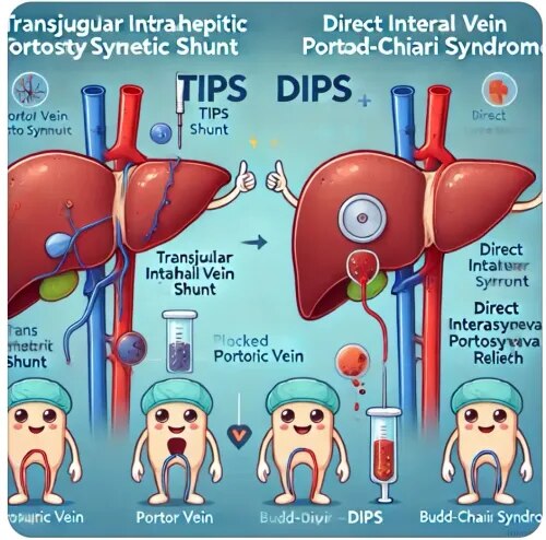 TIPS (Transjugular Intrahepatic Portosystemic Shunt) and DIPS (Direct Intrahepatic Portosystemic Shunt) service image