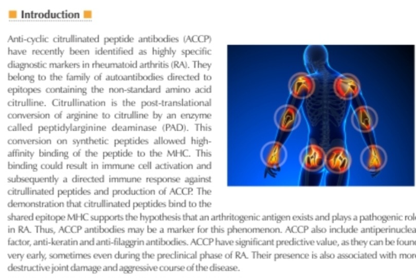 A141➡️Anti-CCP (anti-cyclic citrullinated peptide antibodies)