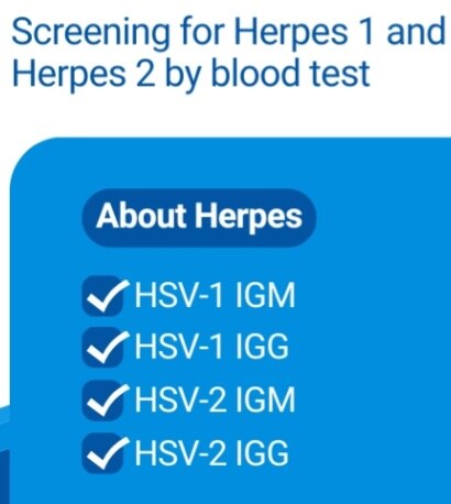 A363➡️HSV-2 (Herpes Simplex Virus) - IgG & IgM Profile, Serum