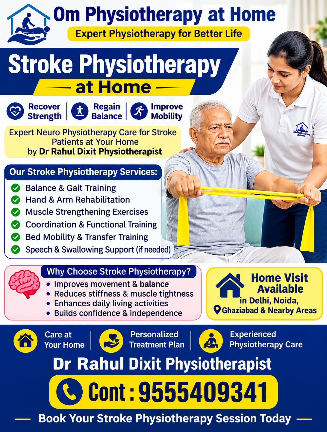 Stroke Physiotherapy at Home | Dr Rahul Dixit Physiotherapist