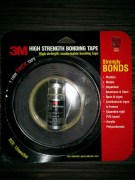 1.1mm thick Tape Size 12mm×5mtrsStrongly bonds. Plastics. Metals. Unpainted Aluminium & Steel. Back-lit signs. Architectural signs to Frames. Expanded Rigid PVC board. Acrylic Polycarbonate