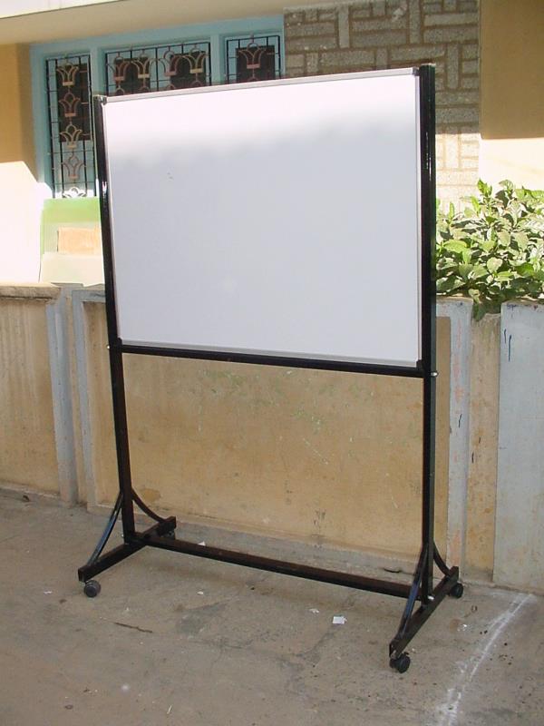 Steel Ceramic magnetic writing white board with anodized aluminum frame all round having scratch resistant, unbreakable and surface material imported MATERIAL .  Usable for writing, display  purpose    (Warranted for 10  years for WRITING surface)