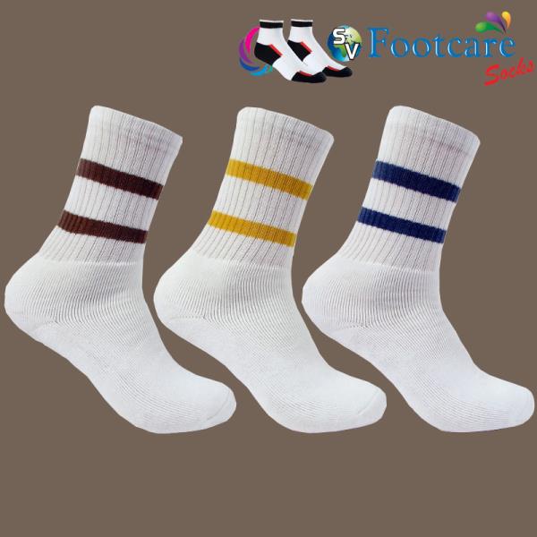 WELCOME to S.V HOSIERY, We S.V HOSIERY are offering a wide range of sport socks. Our sport socks are available in different sizes & colors to suit the variegated choices of clients. Fabricated using premium grade raw material which is highly demanded in market.