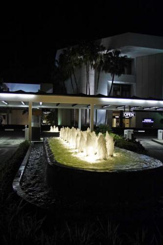 A CLUSTER OF FOAM FOUNTAIN WITH LED LIGHT