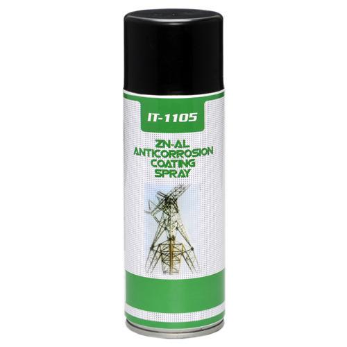 IT-1105 is a zinc based bright cold galvanizing spray to prevent rust and corrosion on all types of metals for up to two years. This can also be used as a primer over rusted metal to repair hot dip galvanizing. Specially formulated, it provides a tough, flexible coating that will not crack or peel even in extreme heat or cold. Glossy finish helps the coating to blend well with the hot dip galvanized parts and hence used extensively for repair & maintenance.Additional Information: Item Code: IT-1105