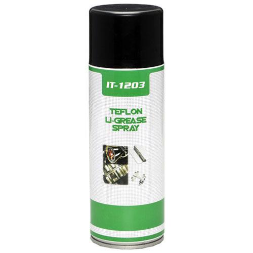 IT-1203  Ideal for heavy-duty applications, the lubricant – also designed for easy dispensing will not melt, freeze, wash off, or break down under high speeds, extreme heat or heavy loads. It provides a clean, white low odor grease in a easy to dispense form which is enhanced with Teflon® fluoropolymer for better water resistance, maximum lubricity, higher temperature stability & better boundary lubrication protection.

 
It performs in a wide temperature range of -17°C to 204°C. The lubricant provides a long lasting protection in a broad range of applications & conditions reducing friction in metal to metal & metal to plastic applications. Common application of the product are its use on open lube points and high load applications including gears and shafts, heavy duty chains, cables, machinery, conveyors, lifting mechanisms, overhead garage doors, axles, bearings, pivots, linkages, cables, fan motors, slides, couplings, automotive hinges, brake parts, latches, springs, coils, pulleys, bolt threads, plumbing fixtures, etc.

Additional Information:

Item Code: IT-1203