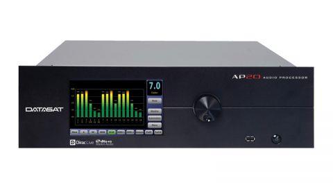 The Datasat AP20 is the product of years of innovation and experience in delivering digital sound for cinema. It delivers the precise reproduction of both digital and analog sources. It is the professional solution that is developed by sound engineers for sound engineers. The AP20 offers an outstanding array of features in a single box. With 16 channels of digital and analog inputs and outputs, it delivers an impressive total of 85 input options and 34 output options – almost double its nearest competitors. The result is that the AP20 is one of the few audio processors capable of 3D audio today. Its market leading features include unique room optimization technology, granular sound control and a comprehensive range of memory pre-sets to facilitate room tuning and the optimum playback of alternative content. The AP20 delivers a true-to-source sound stage with unbeatable voice intelligibility and crystal clear musical score and effects reproduction. An 8 channel version of the AP20 is available for cinema exhibitors that have less demanding requirements but still demand outstanding sound quality. An easy upgrade path is available to the full AP20 product. The Datasat AP20 is an extremely comprehensive digital signal processing (DSP) solution for cinema with an outstanding range of features available in a single chassis. 16 channels of digital audio With 16 channels of digital audio available as standard, the AP20 leverages the power of six Analog Devices 400MHz DSPs. In addition, it includes one S/PDIF, two TOSLINK and four HDMI 1.3 inputs with Blu-ray decoding to provide the ability to handle widest range of professional and consumer content. Its channel support allows the AP20 to accommodate the standard 5.1 digital surround up to and beyond the 11.1 and 13.1 sound formats required for the next generation of 3D audio. Extensive equalization functionality The AP20 comes with 31 bands of third octave and three bands of parametric equalization on every channel. In all, the AP20 delivers 512 individual equalization bands. In addition, each channel includes low, high and bandpass filters as well as individual treble and bass controls to deliver a stunning clarity of sound. Market-leading room optimization The AP20 takes advantage of Datasat's exclusive licensing of Dirac Live room optimization technology for the cinema industry. This makes the AP20 the only cinema audio processor to include true working mixed-phase correction. In addition to impulse response optimization, you receive advanced tools to correct issues in both the time and frequency domains including magnitude response correction, early reflection reduction and bass management. Restored sound stage The advanced room optimization technologies in the AP20 combined with its audio equalization and audio delay capabilities allow you to deliver a sound stage that is transparent and true-to-source. Regardless of room design or speaker arrangement, you're able to tune the listening environment to provide the optimum experience whatever content type is being played. Multiple memory presets Every facet of a properly tuned room is captured and stored. The room can be tuned to optimize different content types. The memory presets can then be used to switch quickly between set-ups as the content changes without having to re-tune the room. In addition, all presets can be saved to a USB memory stick. This provides security in case of failure but also allows for the rapid tuning of new rooms. In new cinema construction where all rooms are designed to be identical, you an use one audio processor to tune the initial room, save this to the memory presets on the USB stick and tuning the next room becomes as easy as downloading the memory presets onto that room's processor. Ease of management The AP20 presents you with a number of features to make management flexible and convenient. In addition to a range of wireless remote control options – including smartphone, tablet and laptop support – the system includes Ethernet and RS232 connects with up to 20 user-defined set-up and operational profiles.