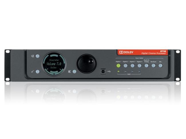 Dolby CP750 Digital cinema sound processorThe Dolby Digital Cinema Processor CP750 provides easy-to-operate audio control in digital cinema environments. It supports innovative Dolby Surround 7.1 premium surround sound and integrates seamlessly with existing technologies. Dolby CP750 Features Eight-Channel Digital Input (4 × AES/EBU) for Digital Cinema Server Includes support for Dolby Surround 7.1 Provides access to hearing-impaired (HI) and visually impaired-narrative (VI-N) tracks when provided on 7/8 Two Digital Pair Inputs (1 × AES/EBU each) Connects alternative content sources (for example, preshow server or satellite receiver) Toslink Digital Input Connects alternative content sources that output optical digital audio Eight-Channel Analog Input Connects an existing film sound processor for hybrid installations or retrofits USB Connector Allows easy setup of your system from a PC Ethernet Connector For connection with the Dolby Show Manager network; allows monitoring, control, or upgrades anywhere on the network for glitch-free showsINR 210000Priority : Default