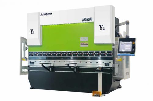ADH Hydraulic NC / CNC Press Brakes from Anhui Donghai Machine Tools Co., Ma'anshan, China.
ADH offers NC / CNC and Tandem Press Brakes of superior quality.
Cap: 40 tons to 1000 tons & Width 1500 to 8000mm. Standard NC machines are offered with Estun controls and CNC versions are supplied with Delem Controls.