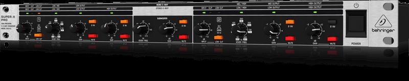 DJ SYSTEM ACTIVE CROSSOVERSUPER-X PRO CX2310 High-Precision Stereo 2-Way/Mono 3-Way Crossover with Subwoofer Output