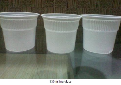 Bru Glass Specifications :Brand Name: Nipa IndustryTags: GlassesColor : TransparentUsage : For Water, Juice, Cold DrinksVolume : 130 mlMaterial : PlasticProperty : DisposableDiameter : 71 mm