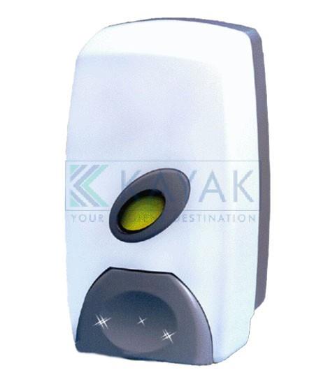 “Manual Soap Dispenser”We provide a range of Manual Soap Dispenser with 800 ml capacity for our esteemed clients. Ours is a trustworthy name in the market to involve in the manufacture and supply of Manual Soap Dispenser that are handed over within the committed time frame. Owing to the attractive and compact design, these Manual Soap Dispense manually operated dispensers are vastly demanded among our patrons. Due to high corrosion resistance, these Manual Soap Dispense are widely demanded. Features Of Manual Soap Dispense:Stylish Manual Soap Dispense design that suits all environmentElegant large push button design easy for operationTop opening removable 1 liter reservoir easy for cleaning & refillingManual Soap Dispense Regulated push tube system, that allows more than 1,300 'single shot' per 1 liter refillClear transparent viewing window that indicates at a glance the level of remaining soapMade of highly durable ABS plastic material to ensure water resistant, maintenance free and long lasting performanceHidden opening level to ensure security against vandalismYou can have an option to use either a refillable container or disposable soap cartridge with boxCapacity: 800 mlMaterial: ABSSize: 88mm(D) x 115mm(W) x 239mm(