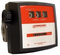 •Aluminium body•Made of aluminium and high quality plastic materials. Its measuring chamber is fireproof of oscillant disc and it allows to transfer any type of hydrocarbon liquids (please, consult other liquids).•Flow: 10-90 l/min•Accuracy: ±1 %•Partial indicator of 3 digits and totalizer of 6 digits•Maximum operation pressure: 5 bar•Resistance pressure: 15 bar•Maximum temperature: 60 ºC•Minimum temperature: -10 ºC•Polyamide + Fibreglass housing•Inlet/outlet Connections: 1